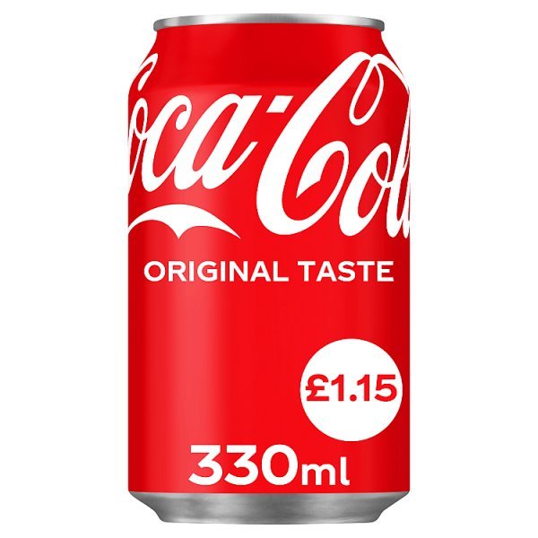 Coca-Cola Original Taste PM 330ml Can (24 x 330ml) - Honesty Sales