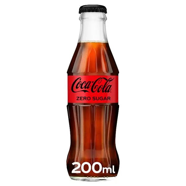 Coca - Cola Zero Sugar 24 x 200ml (Case of 24) - Honesty Sales