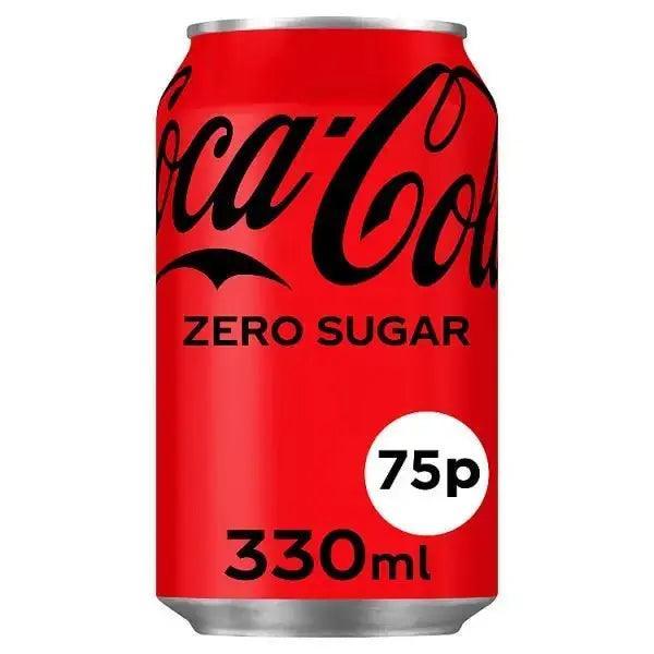 Coca-Cola Zero Sugar 330ml (Case of 24) - Honesty Sales