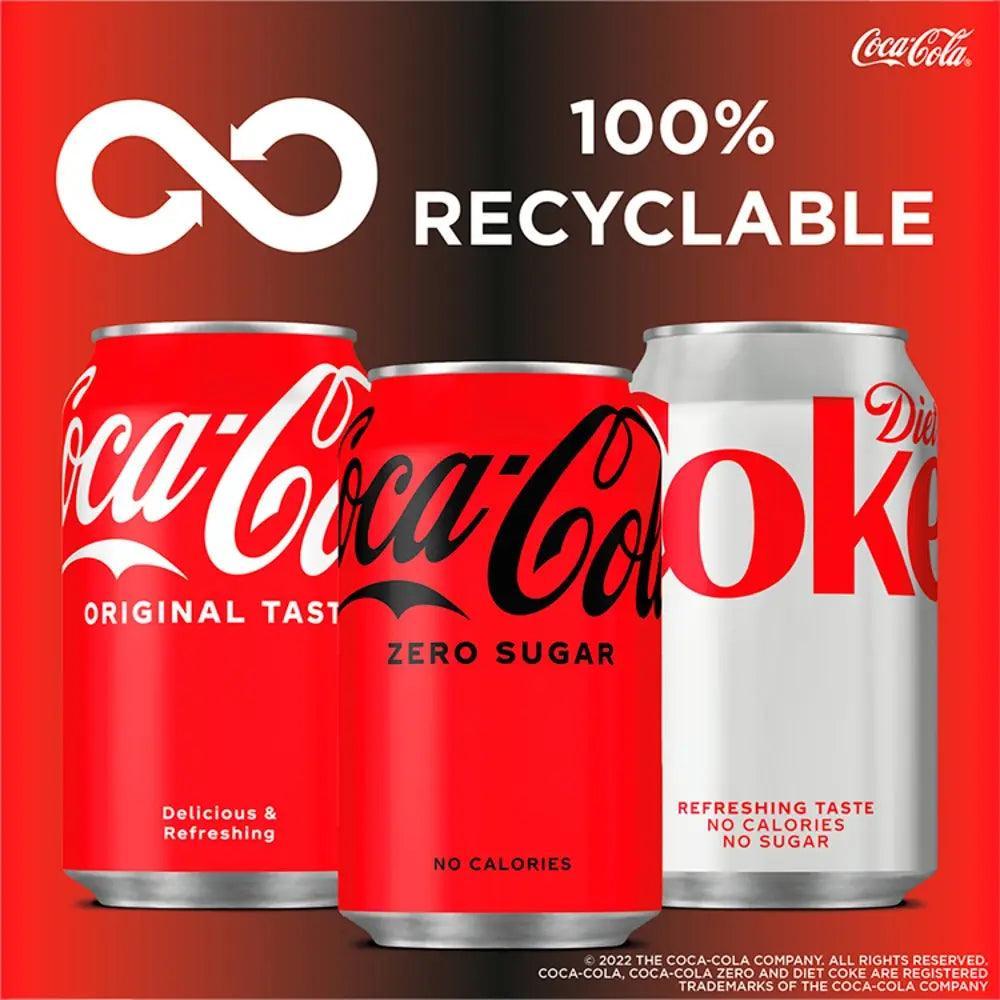 Coca-Cola Zero Sugar 6 x 330ml (Case of 4) - Honesty Sales
