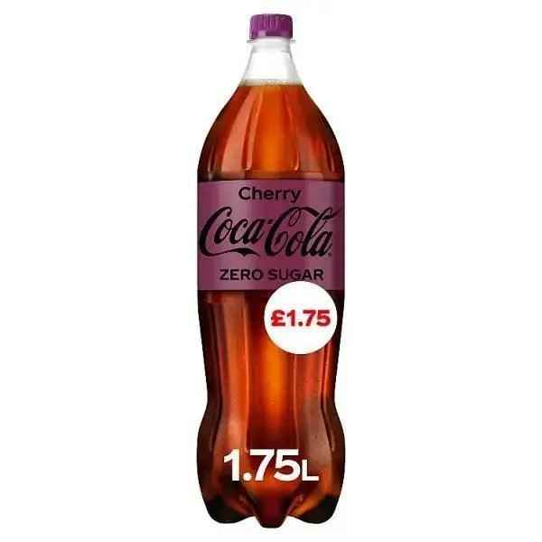 Coca-Cola Zero Sugar Cherry 1.75L (Case of 6) - Honesty Sales