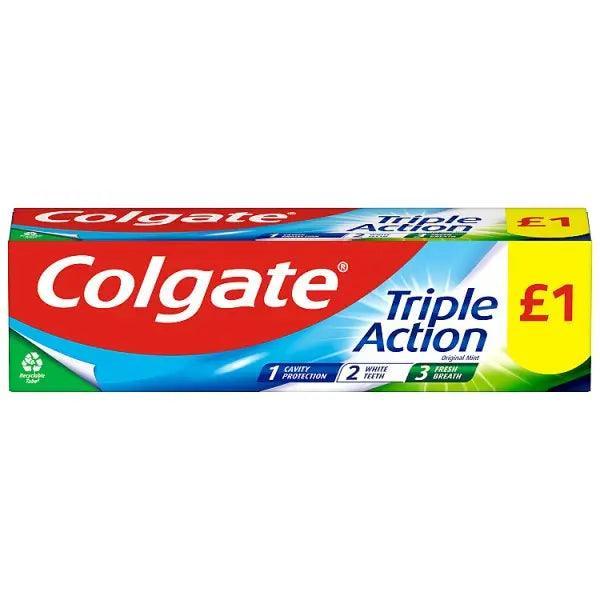 Colgate Triple Action Toothpaste 75ml (Case of 12) - Honesty Sales