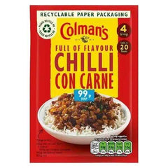 Colman's Chilli Con Carne Recipe Mix 50g (Case of 10) - Honesty Sales