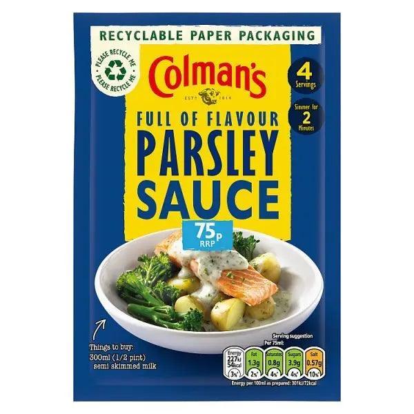 Colman's Parsley Sauce Mix 20 g (Case of 10) - Honesty Sales