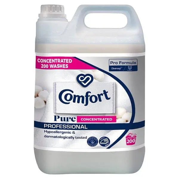 Comfort Professional Formula Pure Concentrated Fabric Softener 2 x 5L (Case of 2) - Honesty Sales