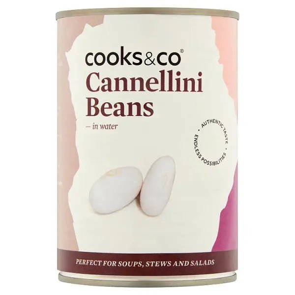 Cooks & Co Cannellini Beans in Water 400g (Case of 12) - Honesty Sales