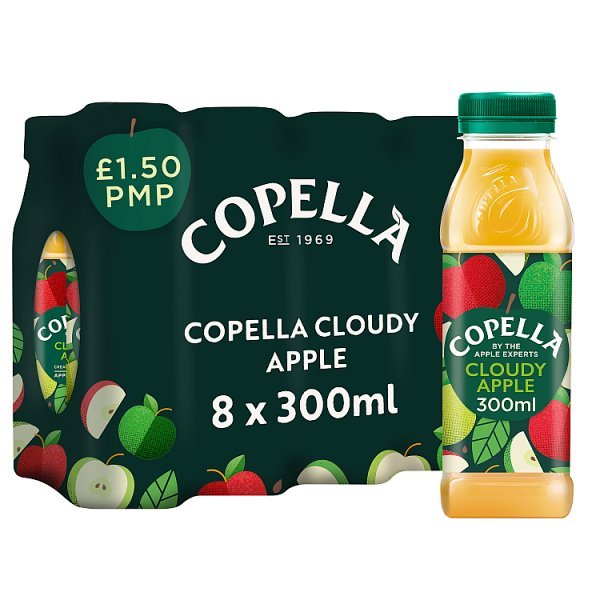 Copella Cloudy Apple Fruit Juice 300ml (8 x 300ml) - Honesty Sales