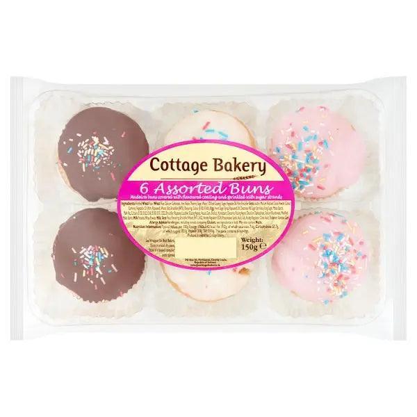 Cottage Bakery 6 Assorted Buns 150g (Case of 6) - Honesty Sales