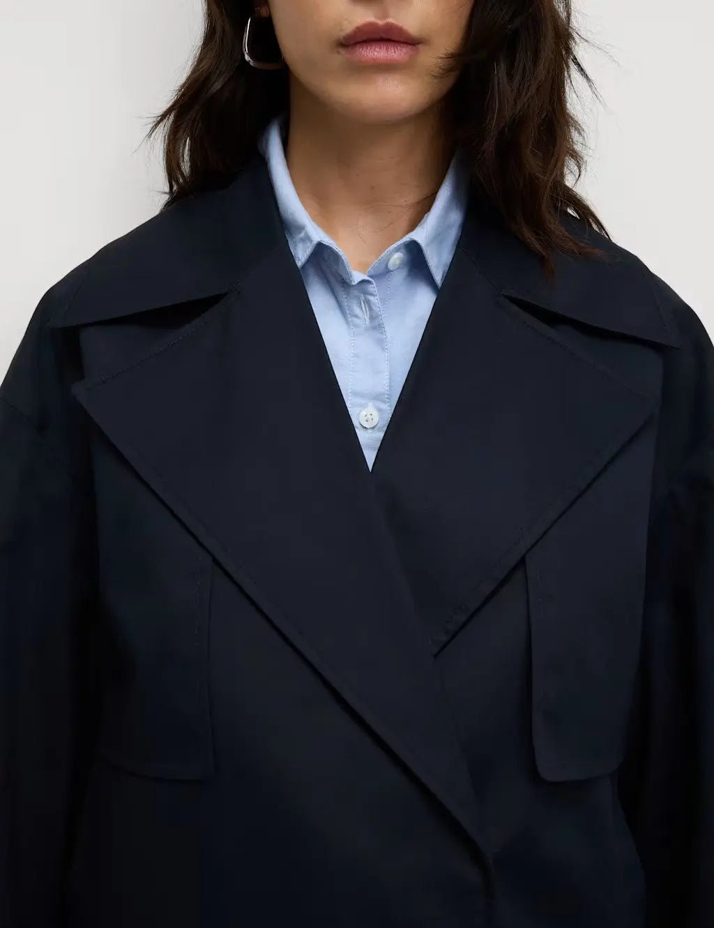 Cotton Rich Short Trench Coat - Honesty Sales