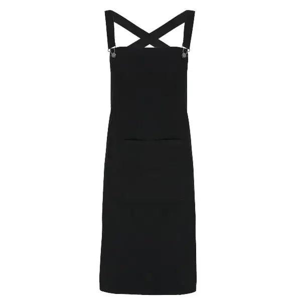 Cross Back Barista Apron Black, Black Denim, Indigo Denim, Grey Denim - Honesty Sales