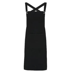 Cross Back Barista Apron Black, Black Denim, Indigo Denim, Grey Denim - Honesty Sales