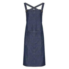 Cross Back Barista Apron Black, Black Denim, Indigo Denim, Grey Denim - Honesty Sales