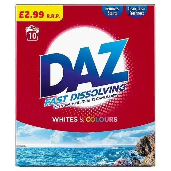 Daz Washing Powder Whites & Colours 650G, 10 Washes (Case of 6) - Honesty Sales