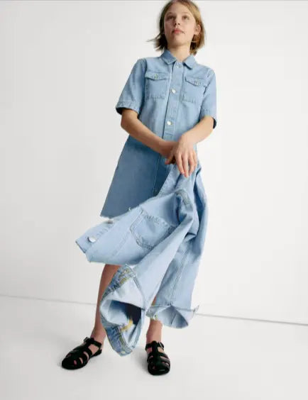 Denim Dress (6 - 16 Yrs) - Honesty Sales