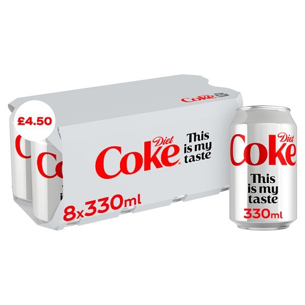 Diet Coke 8 x 330ml (3 x 8x330ml) - Honesty Sales