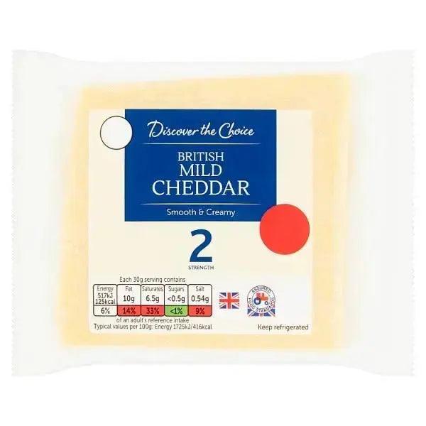 Discover the Choice British Mild Cheddar 200g (Case of 8) - Honesty Sales