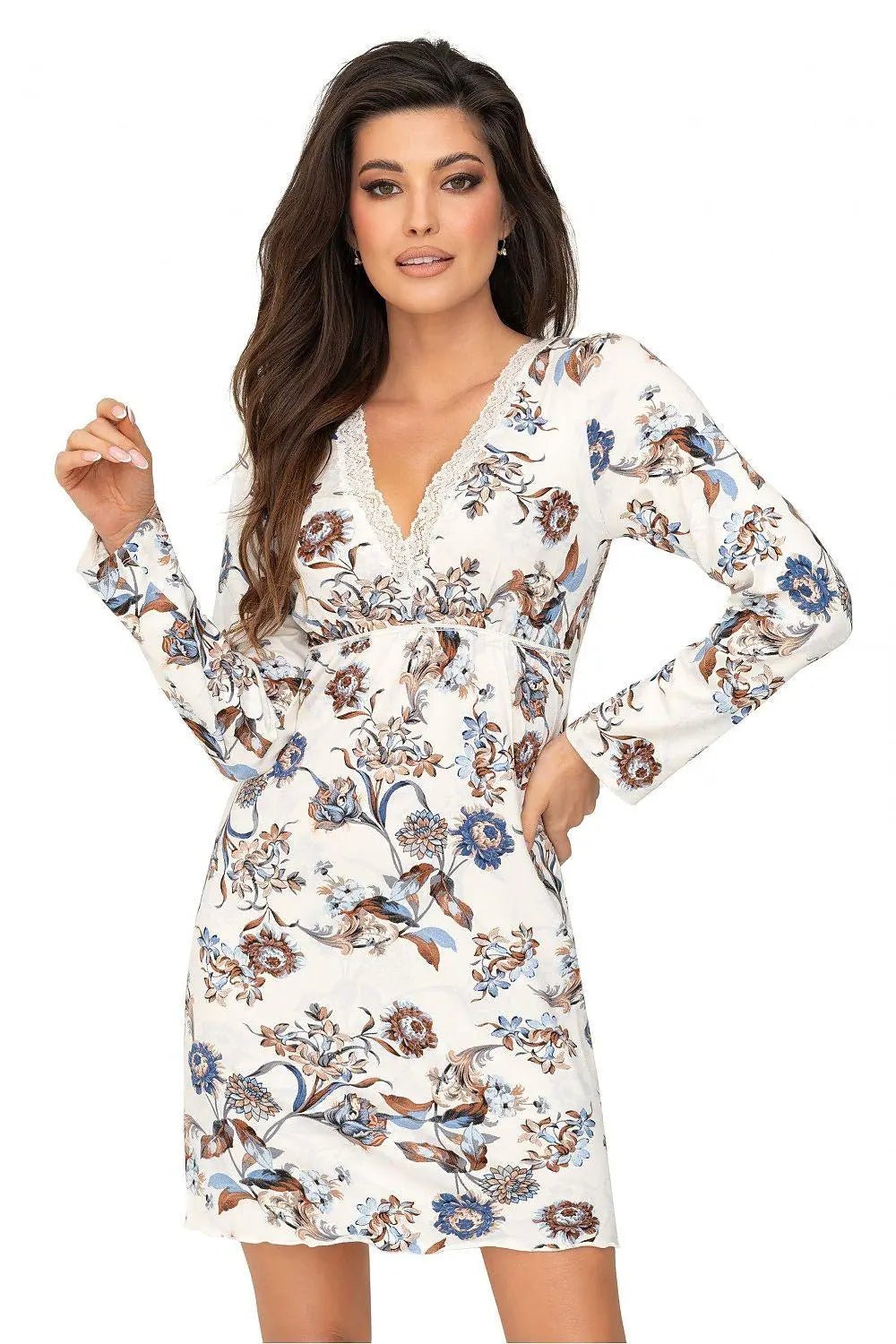 Donna long-sleeved womens nightgown - Honesty Sales