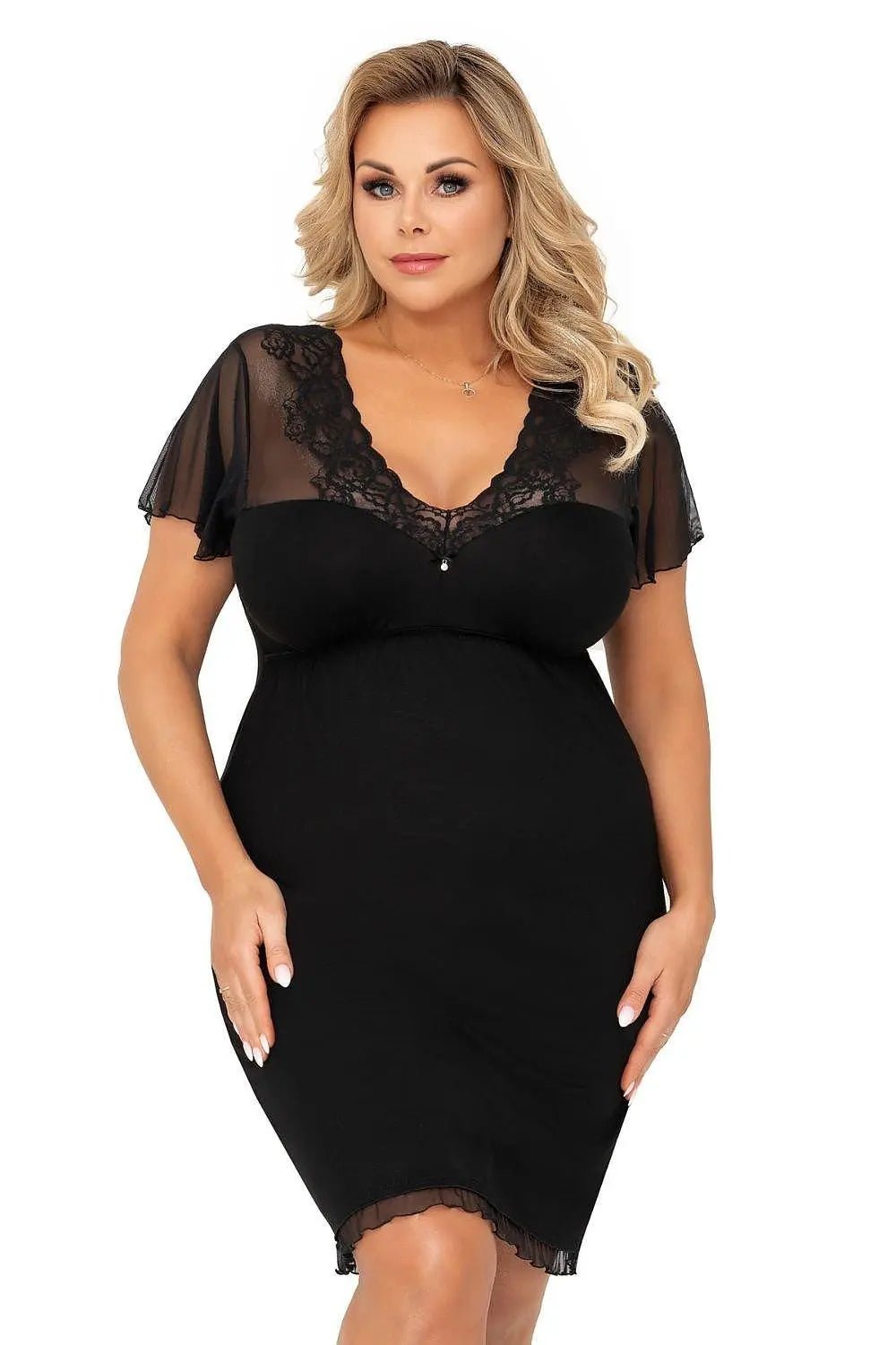Donna opaque viscose Ivana plus shirt - Honesty Sales