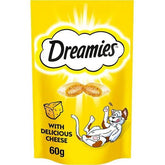 Dreamies Cat Treat Biscuits with Cheese 60g (Case of 8) - Honesty Sales