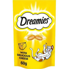 Dreamies Cat Treat Biscuits with Cheese 60g (Case of 8) - Honesty Sales
