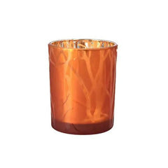 Duni Shimmer Rust Candleholder Glass 100 x 80mm - Honesty Sales