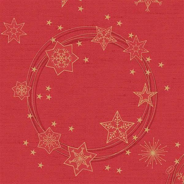 Duni Star Shine Red 40cm Dunisoft Napkin - Honesty Sales