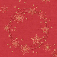 Duni Star Shine Red 40cm Dunisoft Napkin - Honesty Sales