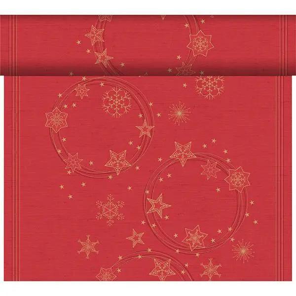 Duni Star Shine Red Dunicel Tete a Tete 0.4x24m - Honesty Sales