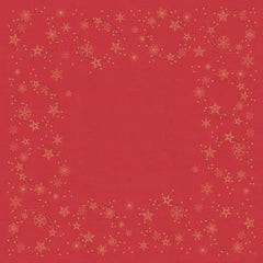 Duni Star Shine Red Slipcover Dunisilk 84x84cm - Honesty Sales