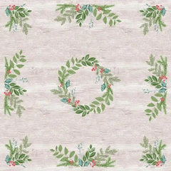 Duni Winter Greene Slipcover Dunisilk 84x84cm - Honesty Sales