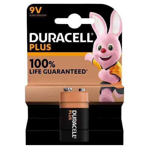 Duracell Plus 9V 1 Pack (Case of 10) - Honesty Sales
