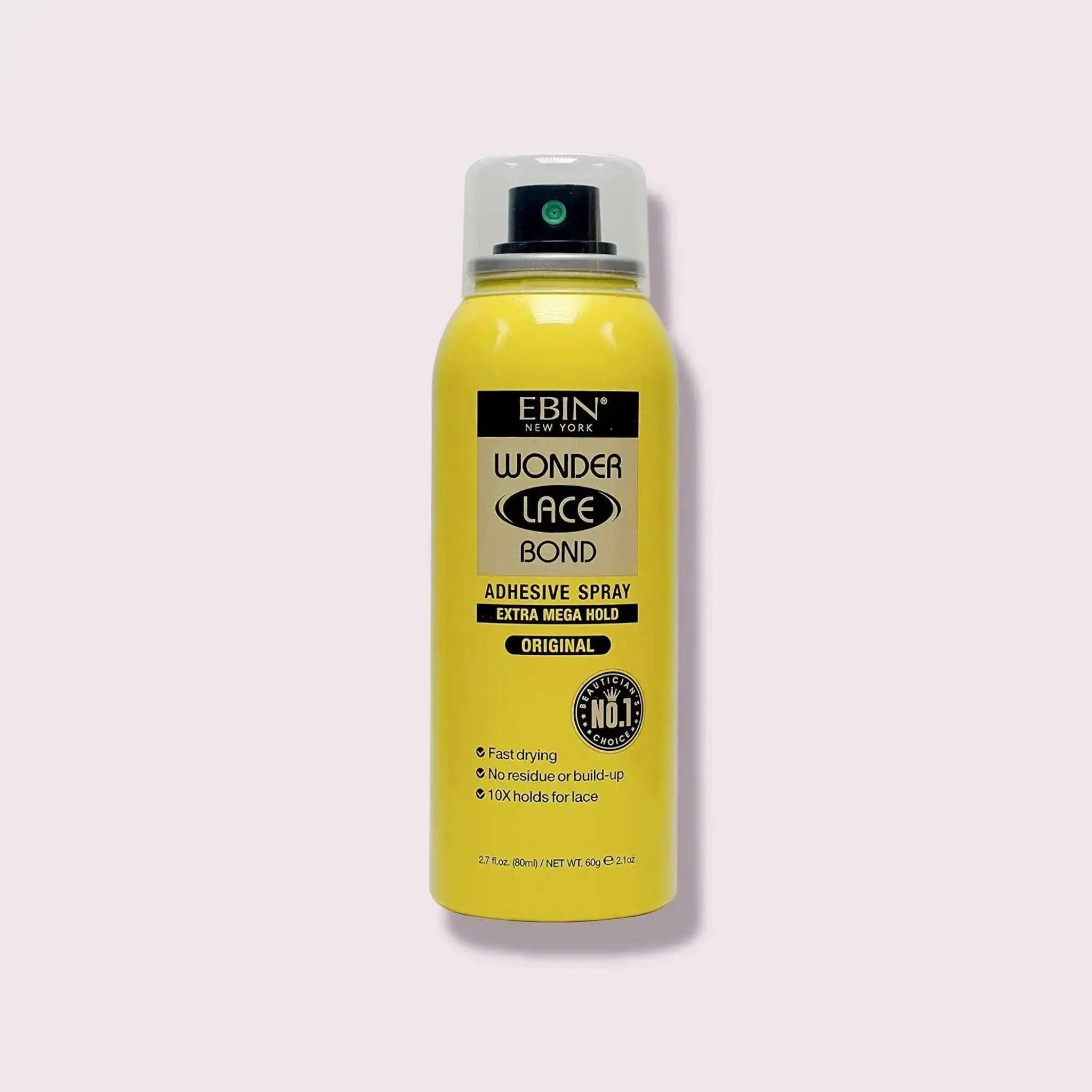 EBIN Wonder Lace Bond Adhesive Spray - Extra Mega Hold 2.82oz / 80ml - Honesty Sales