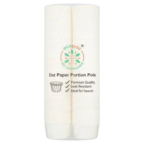 Ecopac 2oz Paper Portion Pots - Honesty Sales