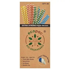 Ecopac 80 Extra Strong Paper Straw - Honesty Sales
