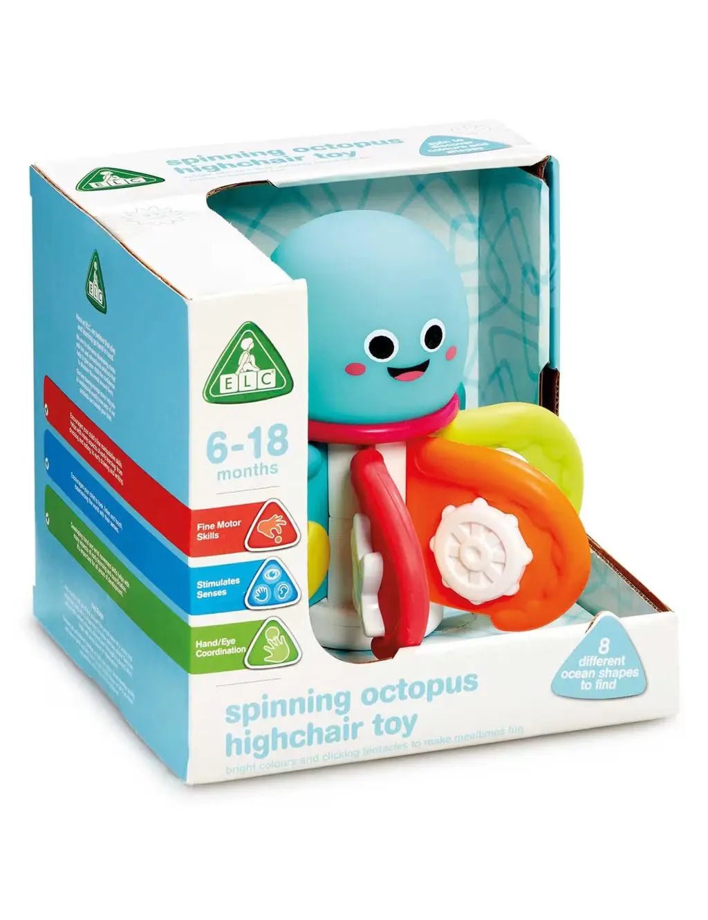 ELC Spinning Octopus Highchair Toy (6 - 18 Mths) - Honesty Sales