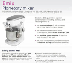Electrolux E-Mix 5 Litre Table Top Mixer - Honesty Sales