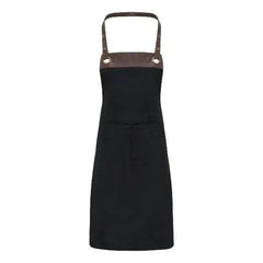 Espresso Bib Apron Black-Black, Black-Brown, Khaki-Brown, Navy-Brown - Honesty Sales