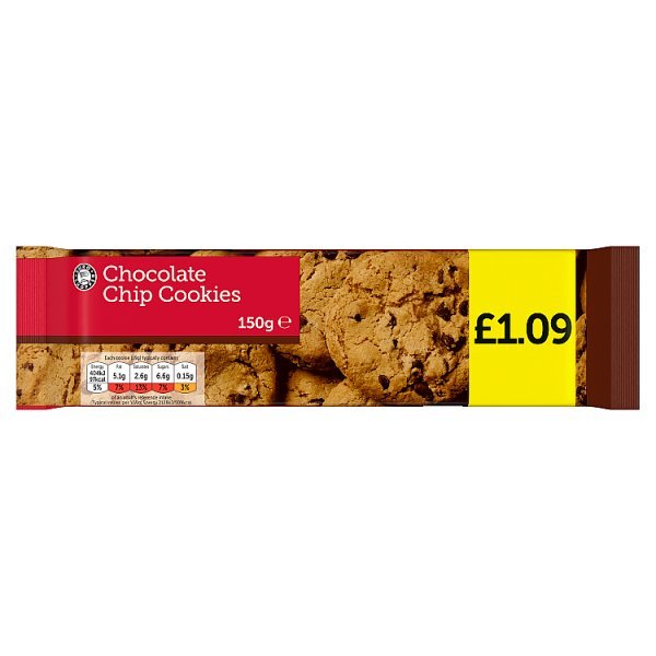 Euro Shopper Chocolate Chip Cookies 150g (11 x 150g) - Honesty Sales