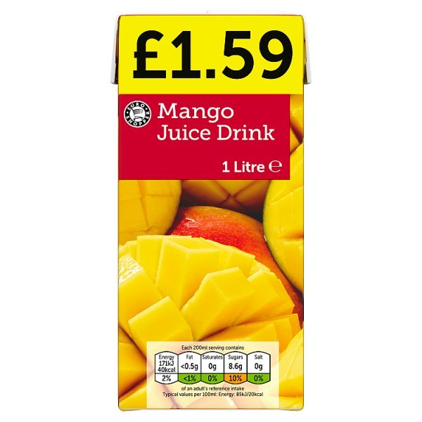 Euro Shopper Mango Juice Drink 1 Litre (12 x 1ltr) - Honesty Sales