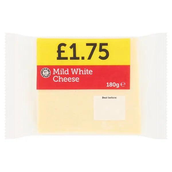 Euro Shopper Mild White Cheese 180g (Case of 12) - Honesty Sales