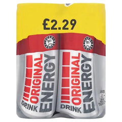 Euro Shopper Original Energy Drink 4 x 250ml (Case of 6) - Honesty Sales