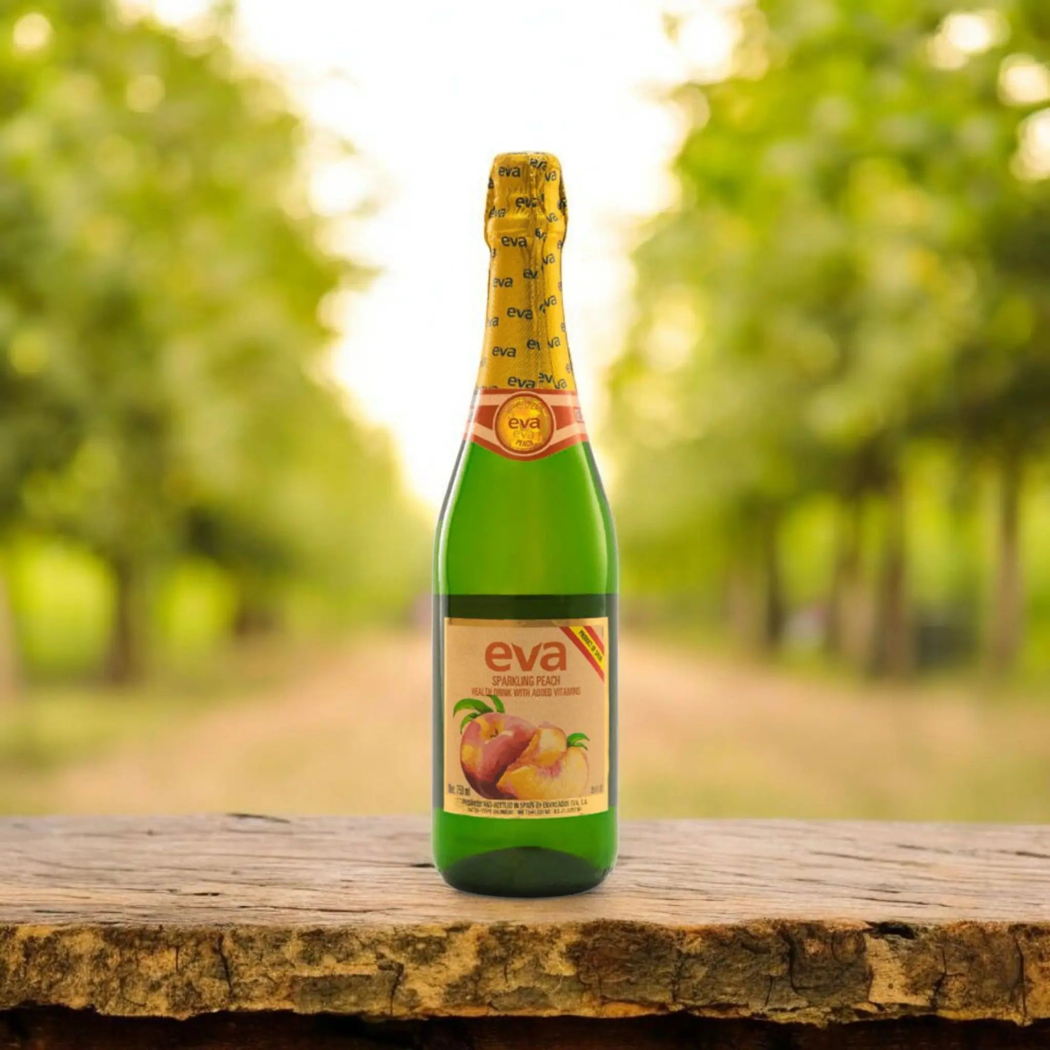 Eva Sparkling Peach Juice 750ml (Case of 12) - Honesty Sales