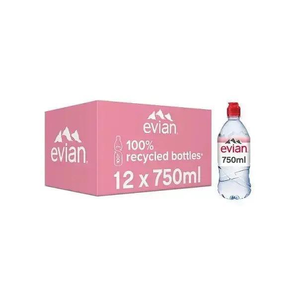 Evian Natural Mineral Evian Natural Mineral Water 75cl (Case of 12) 75cl (Case of 12) - Honesty Sales