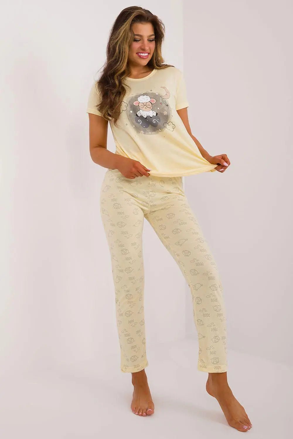 Factory Price t-shirt and pants womens pajamas - Honesty Sales