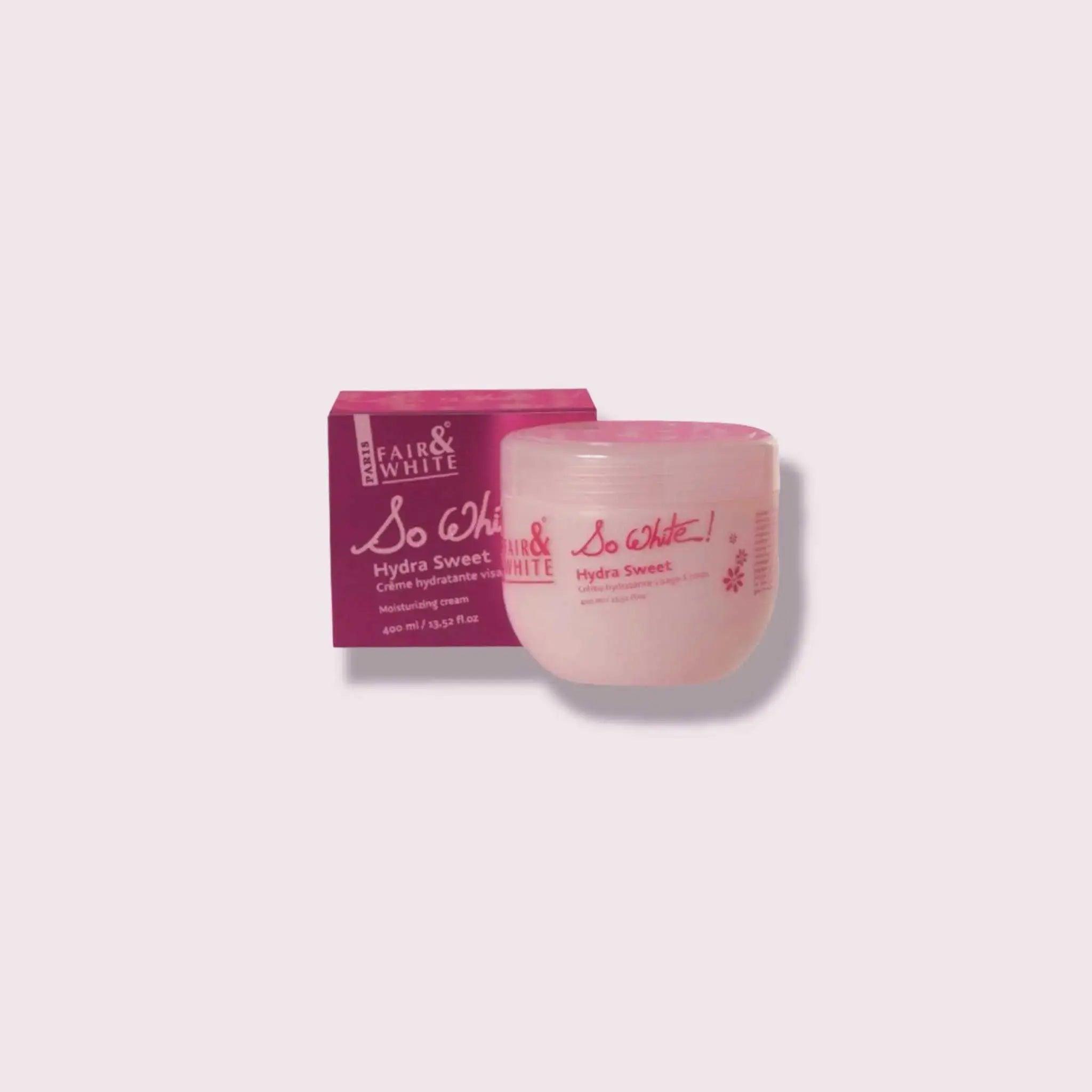 Fair and White Hydra Sweet Moisturizing Cream Body and Face 400ml - Honesty Sales