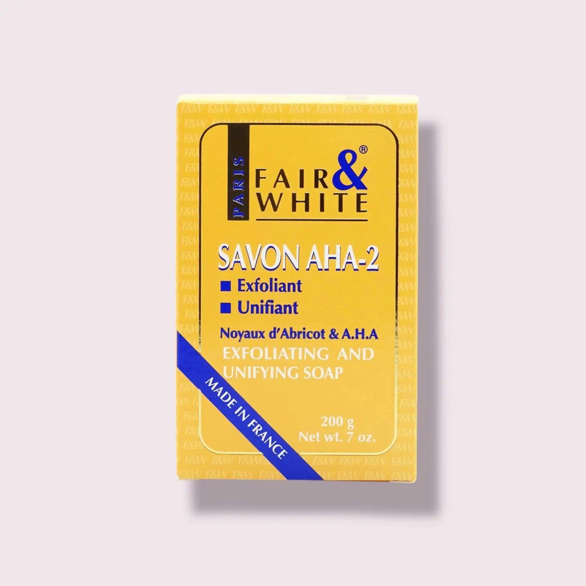 Fair & White Savon Aha-2 Exfoliating and Lightening Soap 200g - Honesty Sales
