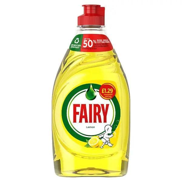 Fairy Lemon Washing Up Liquid with LiftAction PMP 320ML (Case of 10) - Honesty Sales