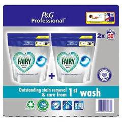 Fairy Professional Non Bio All-In-1 Pods Washing Liquid Laundry Detergent Tablets, 100 Washes - Honesty Sales