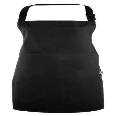 Faitrade Bib Apron Black An adjustable pocket - Honesty Sales