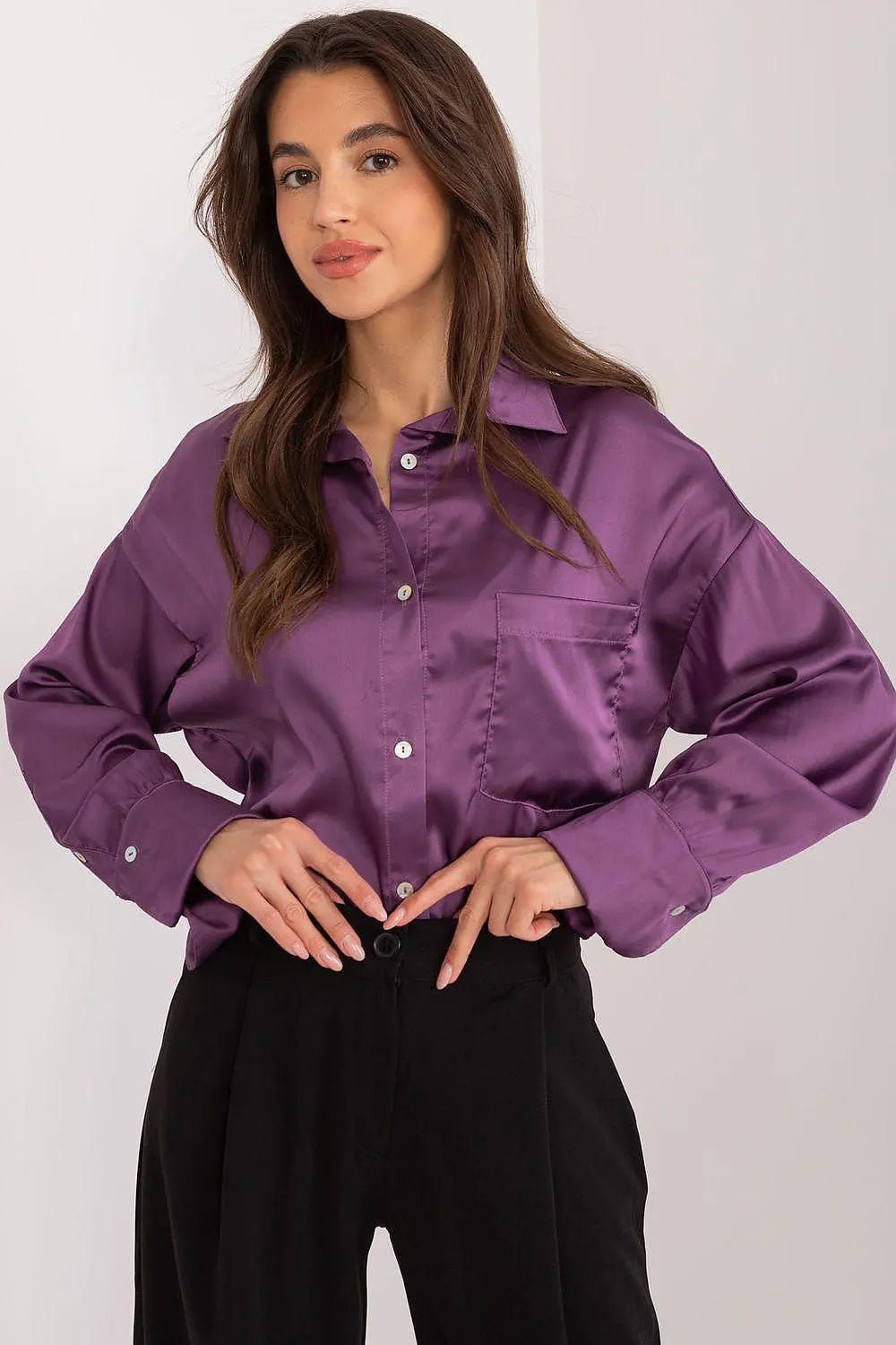Fancy classic long sleeve womens shirt - Honesty Sales